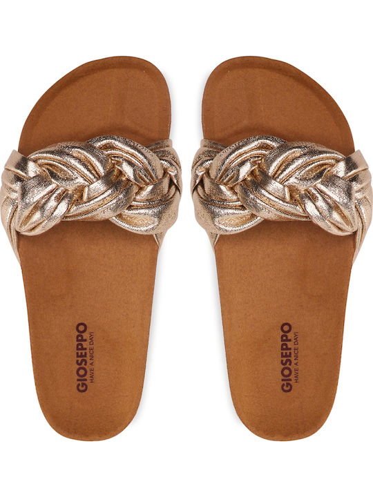 Yoder Women's Flat Sandals in Gold Color