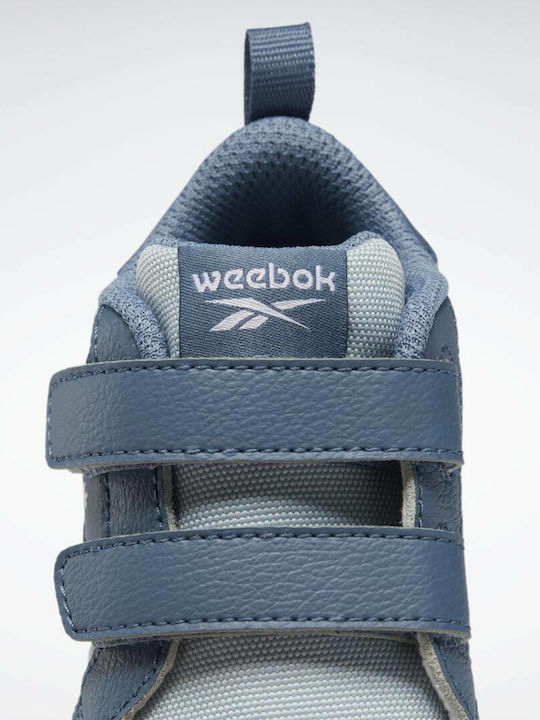 Weebok Clasp Αθλητικά Παιδικά Παπούτσια Running με Σκρατς Gable Grey / Blue Slate / Cloud White