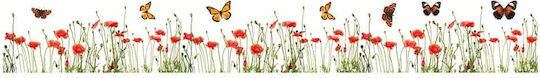 Διακοσμητικό Αυτοκόλλητο Τοίχου Poppies & Butterflies Βινυλίου Ango Διακοσμητικό Αυτοκόλλητο Τοίχου Poppies & Butterflies Βινυλίου Ango