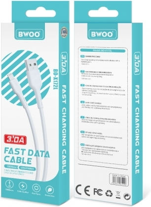 BWOO X172L USB to Lightning Cable Λευκό 1m (X172L)