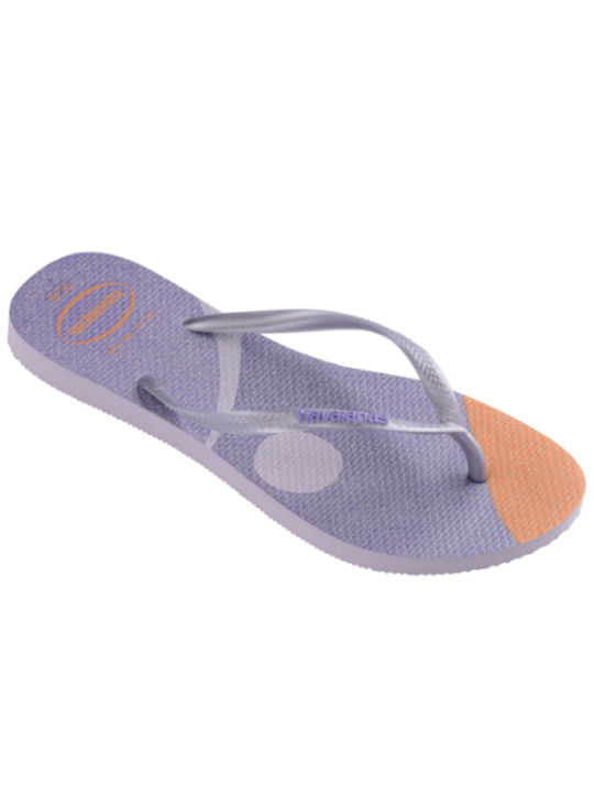 Havaianas Slim Palette Glow Papuci de plajă în Violet Culore