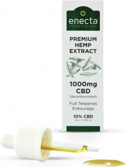 Enecta Premium Extract Έλαιο Κάνναβης σε Σταγόνες 1000mg με 10% CBD 10ml