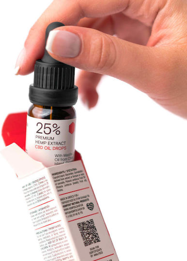 Ypsilon Premium Extract Öl Hanfprodukte (CBD) in Drops 2500mg Stark mit 25% CBD 10ml