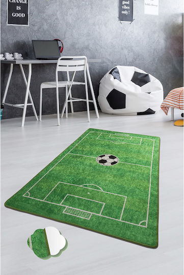 Beverly Hills Polo Club Football Детско килимче Футбол Зелен 140x190см