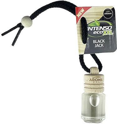 Aroma Car Κρεμαστό Αρωματικό Υγρό Αυτοκινήτου Intenso Eco XXL Black Jack 9ml