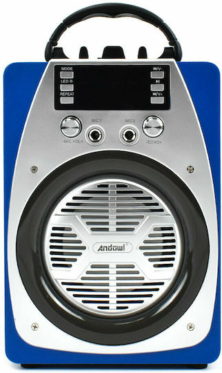 Andowl Q-YX606 Blue Karaoke Speaker