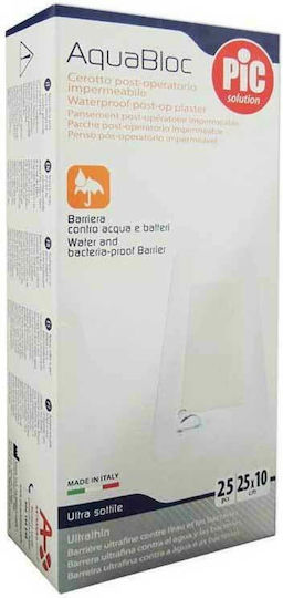 PiC Solution Impermeabil Plasturi Autoadezivi Aquabloc Post-Op 25x10cm 1buc