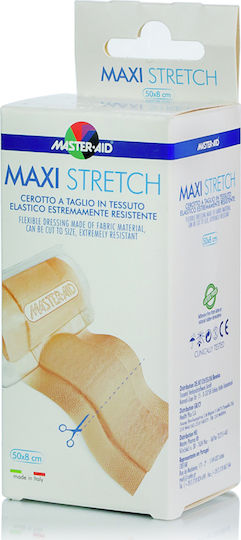 Master Aid Maxi Stretch Αυτοκόλλητη Γάζα 50x8cm 1τμχ