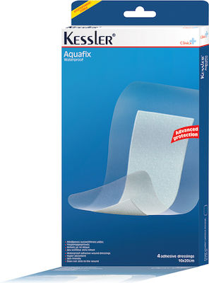 Kessler Clinica Aquafix Waterproof & Sterilized Plasters 20x10cm 4pcs