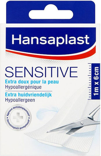 Hansaplast Sensitive Plasters 100x6cm 10pcs