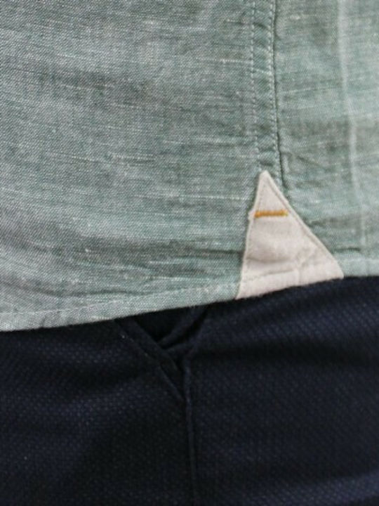Langärmlig Hemd Khaki