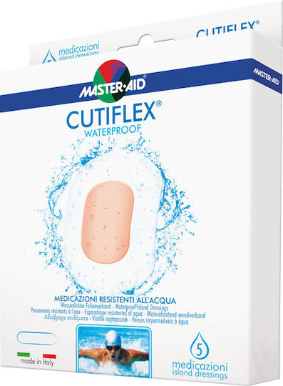 Master Aid Cutiflex Waterproof Plasters 14x14cm 5pcs