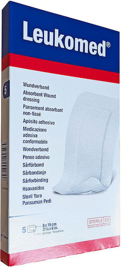 BSN Medical Leukomed Waterproof & Sterilized Plasters 15x8cm 5pcs