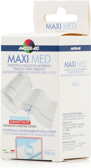 Master Aid Maxi Med Αυτοκόλλητη Γάζα 50x6cm 1τμχ