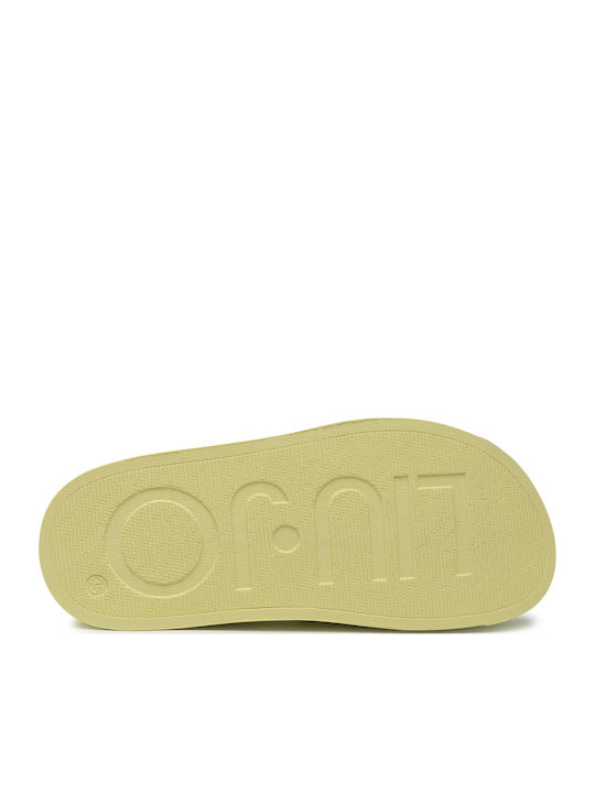 Women's Platform Slides Lemon
