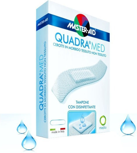 Master Aid Αυτοκόλλητα Επιθέματα Quadra Med Στενά 78x20mm 10τμχ