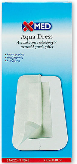 X-Med X-Med Aqua Dress Waterproof & Sterilized Plasters 25x10cm 3pcs