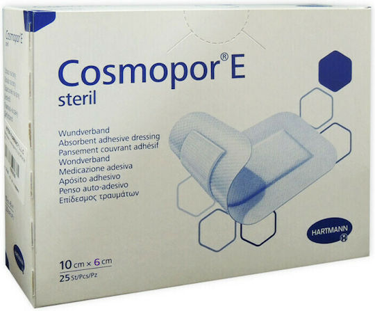 Hartmann Cosmopor E Αυτοκόλλητες Γάζες 10x6cm 25τμχ