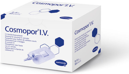 Cosmopor I.v Needle Fixation Dressing 12x10cm Package of 50 Pieces Hartmann 900819