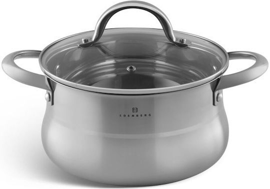 Edenberg Cookware Set Stainless Steel Silver 6 Pieces