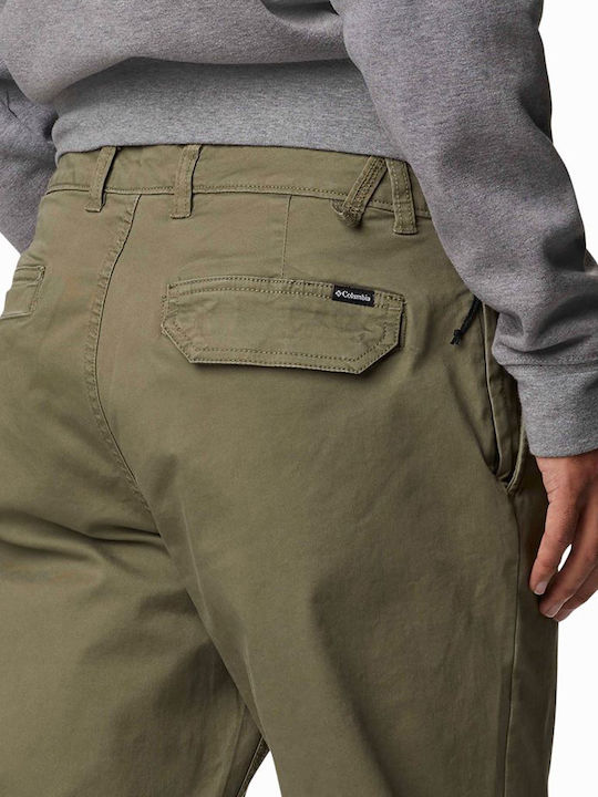 Pacific Ridge Men's Chinos Elastic Pants in Regular Fit Khaki