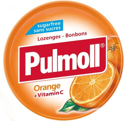 Pulmoll Vitamin C Καραμέλες χωρίς Γλουτένη Πορτοκάλι 45gr