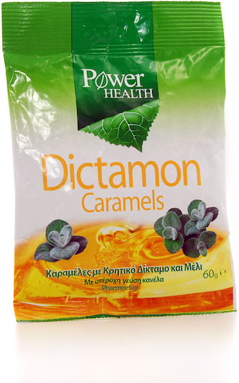 Power Health Dictamon Καραμέλες για Ξηρό Βήχα χωρίς Γλουτένη Κανέλα 60gr 15τμχ