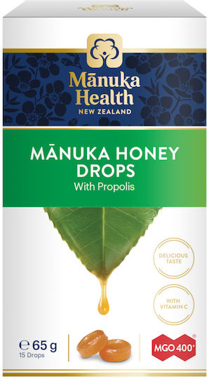 AM Health Manuka Health MGO 400 Бонбони за Суха Кашлица без Глутен 65гр 15бр