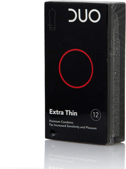 Duo Προφυλακτικά Extra Thin 12τμχ 56mm
