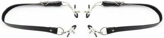 Dream Love OhMama Fetish! Leg Bondage Strap Clit Clamps Σφιγκτήρες Θηλών Black