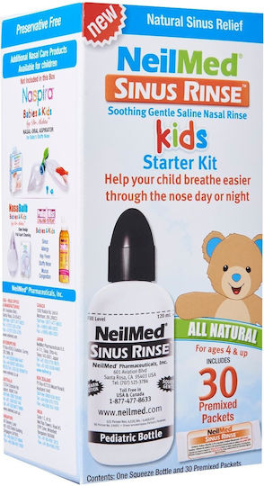 NeilMed Sinus Rinse Kids Starter Kit Система за промиване на носа за деца на възраст над 4 години