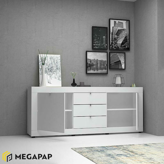 Μπουφές Ocean Ξύλινος με Συρτάρια 210x45x86cm
