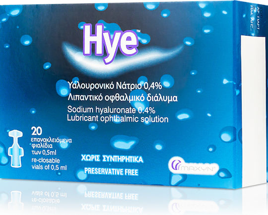 Maxyn Hye Eye Drops with Hyaluronic Acid 20x0.5ml