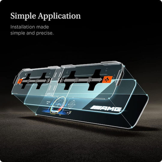 Spigen Car Audio Screen Protector Scratch-resistant Screen Glass Mercedes E-Class 2021 / 2020