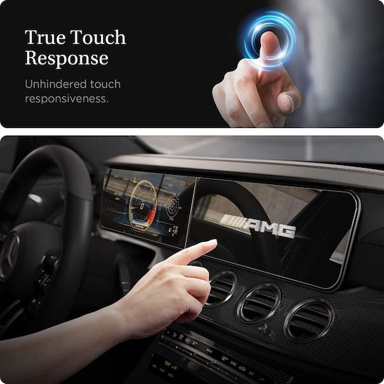 Spigen Car Audio Screen Protector Scratch-resistant Screen Glass Mercedes E-Class 2021 / 2020