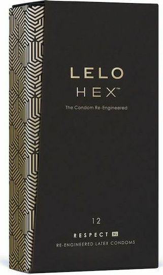 Lelo Condoms Hex Respect XL 12pcs 54mm Natural