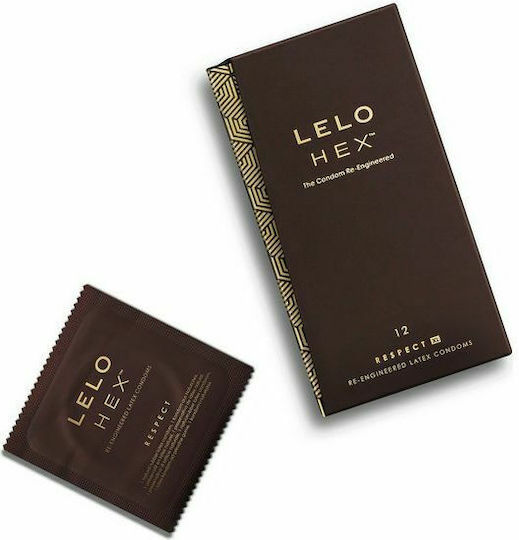 Lelo Condoms Hex Respect XL 12pcs 54mm Natural
