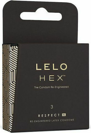 Lelo Προφυλακτικά Hex Respect XL 3τμχ 54mm Natural