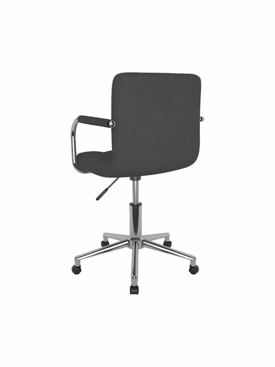 vidaXL Office Chair with Fixed Arms Dark Grey
