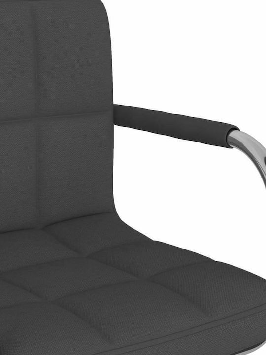 vidaXL Office Chair with Fixed Arms Dark Grey