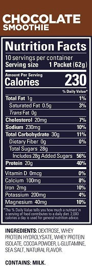 GU Protein Recovery Drink Mix Protein Whey Gluten Free with Flavor Chocolate 62gr