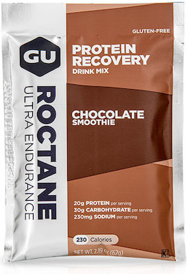 GU Protein Recovery Drink Mix Whey Protein Gluten Free with Flavor Chocolate 62gr