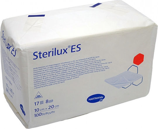 Hartmann Non-Sterile Gauze Pads 10x20cm Sterilux ES 17 Threads 8ply 100pcs