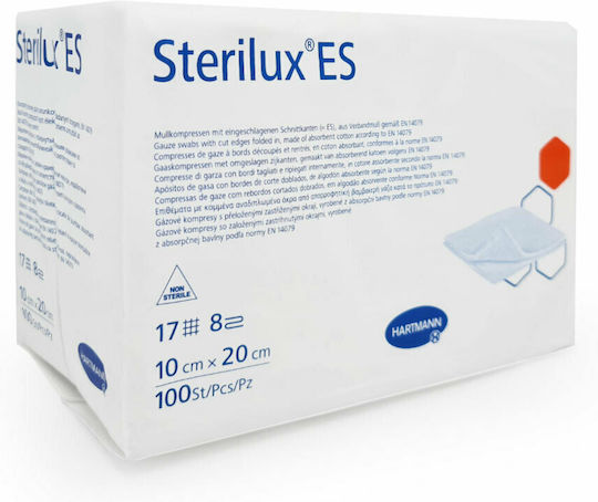 Hartmann Non-Sterile Gauze Pads 10x20cm Sterilux ES 17 Threads 8ply 100pcs