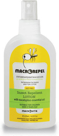 Macrovita Insect & Pest Repellent Lotion Spray with Eucalyptus Essential Oil Suitable for Children 125ml