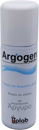 Uplab Pharmaceuticals Argogen Spray Powder With Microionic Silver For Wounds & Skin Lesions For Healing 125ml