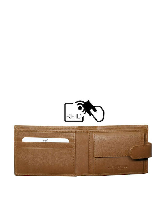 Portofel bărbătesc Clasice cu RFID Tabac maro