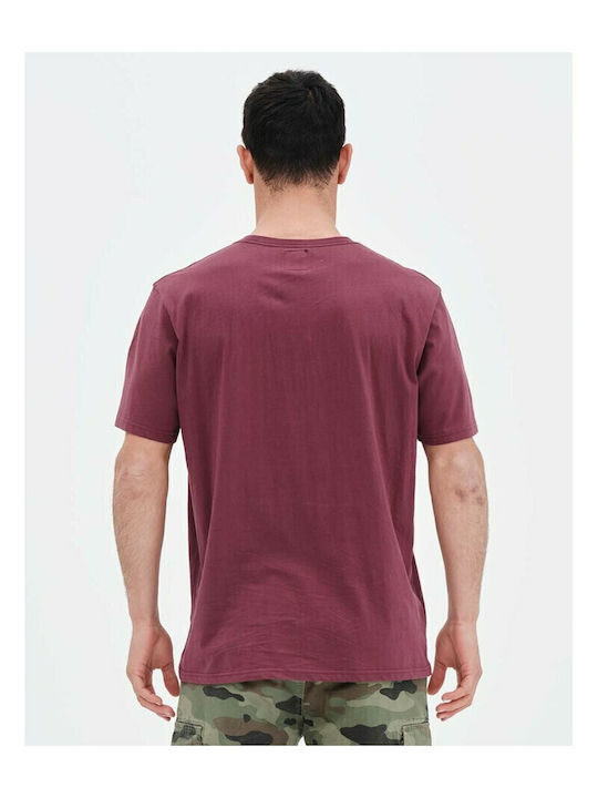 T-shirt Μπορντό