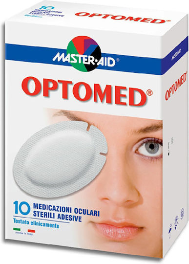 Master Aid Optomed Super Eye Patches for Kids in White Colour 96x66mm 10 Pieces