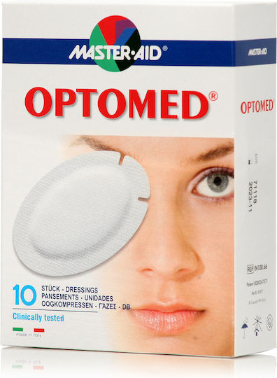 Master Aid Optomed Super Eye Patches for Kids in White Colour 96x66mm 10 Pieces